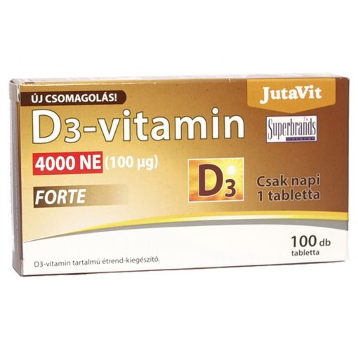 JutaVit D3-vitamin 4000NE 100µg tabletta 100db