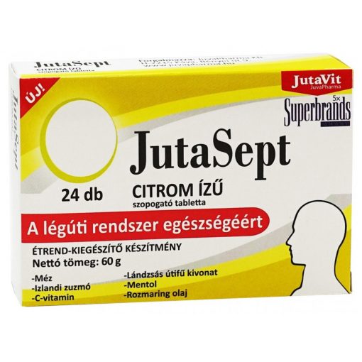 JutaVit JutaSept szopogató tabletta 24db - Citrom