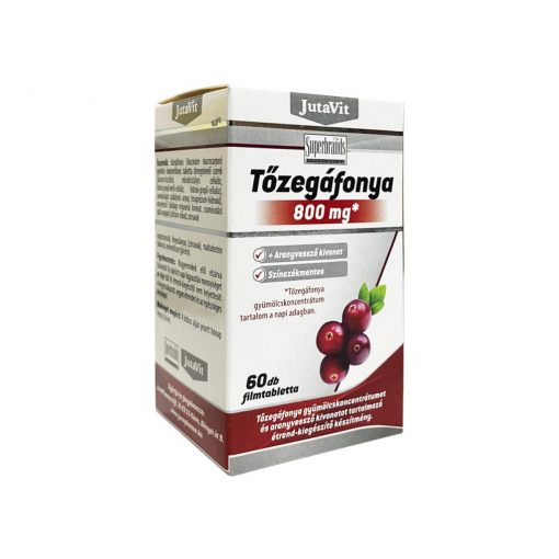 JutaVit Tőzegáfonya 800mg+Aranyvessző kivonat filmtabletta 60db