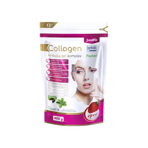 JutaVit Collagen + Hialuron Komplex 400g italpor – Eper